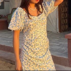 Floral Knee Level Dress
