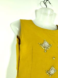 Mustard Yellow Embellished Co-ord Set
