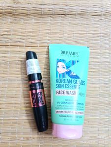 Dr. Rashel Face wash and Maybelline mascara combo