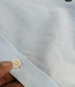 Light Blue Short Sleeve Button-Down