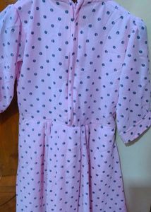 Cute Pink Polka Dot Dress