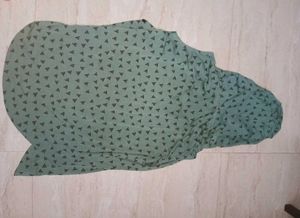 Patterned T-Shirt with Hood