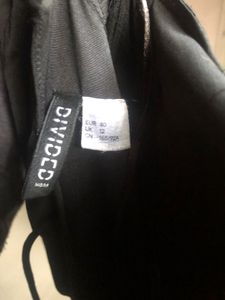 H&amp;m Black Bodycon Back Knot Dress