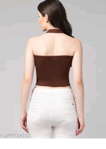Brown Halter Top
