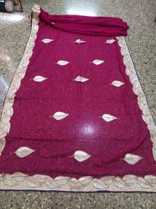 rani colour saree