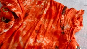 Tie Dye Orange Dress ❤‍🔥
