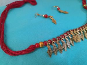 MAROON COLOUR JEWELLERY SET😍(Available 1pc Just)