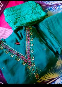 Elegant Silk Pant Suit Set