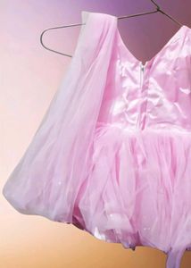 Pink Flower Girl Dress