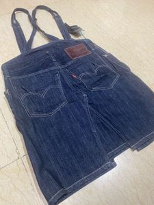 Denim Dungree Skirt