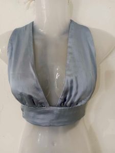 PLUNGE HALTER TOP