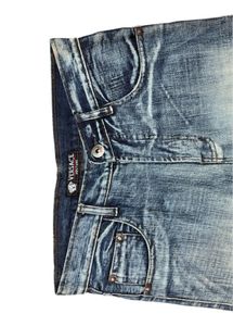VERSACE Wide Leg Denim Jeans