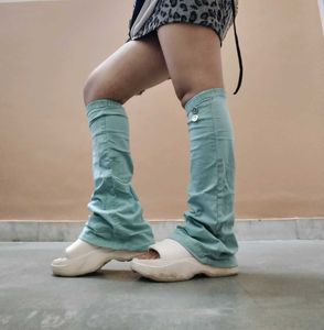 Cute Teal Leg warmers