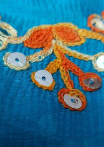 Embroided Shiffon Dupatta