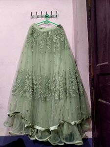 Double Cancan Attached Lehenga