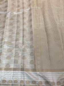 Off White Kerala Style Saree For Grabs