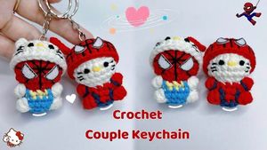 Crochet Couple Keychain