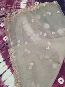 Net Semi Stitched Gown
