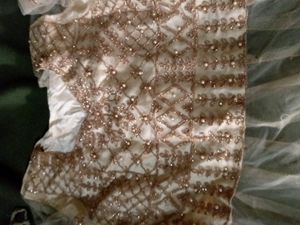 Golden Lehnga Frock With Dupta
