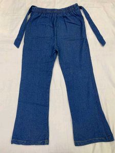 Denim Wide Leg Pants