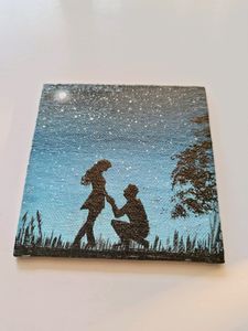 Starry Night With Girl Proposing Boy