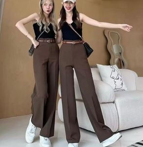 Brown Wide Leg Trousers