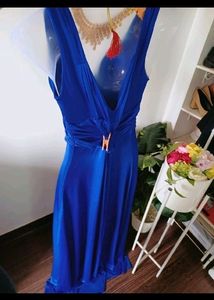 Royal blue elegant gown