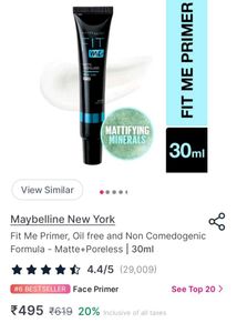 Mayblline Fit Me Poreless Primer