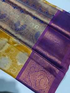 Gold Woven Kanjivaram Silk Saree