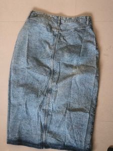 Denim Midi Skirt