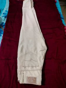 Women Off-White Zipper Detail jeans Pants