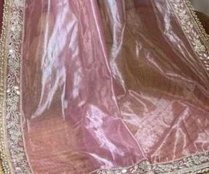 Tissue Pink Saree
