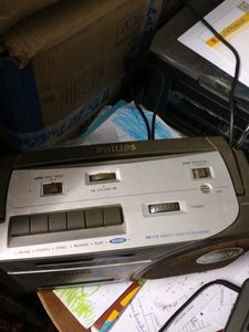 Antique Philips Tape Recorder And Radio