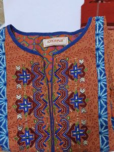 ✨Rust Elegance Cotton Kurta – Timeless Style✨