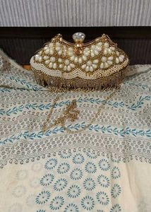 Pearl &amp; Rhinestone Clutch