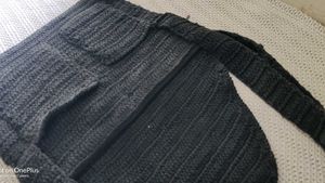 Handmade Black Crochet Bag