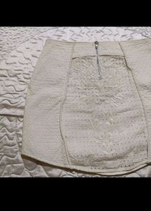 Zara White Skirt