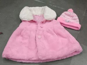Cute Pink Faux Fur Dress
