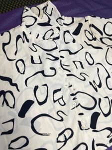 Patterned Button-Down Shirt