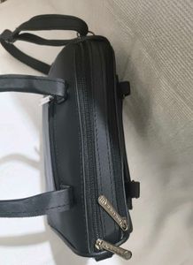 Black Quilted Satchel