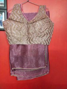 Saree With Designer Blouse