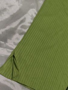 Green Ribbed Tank Top (Bodycon)