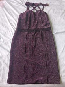 Shimmering Purple Mini Dress
