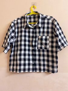 Checkered Shirt Chess Print