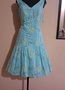 Vintage Floral Cotton Dress