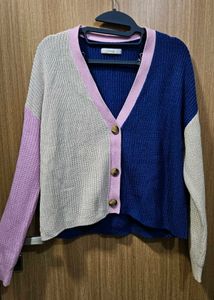 Color Block Cardigan