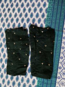 Women Green Partywear Zari Embroidery Suit Set