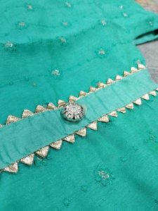 Afgani Salwar Suit With Organza Dupatta