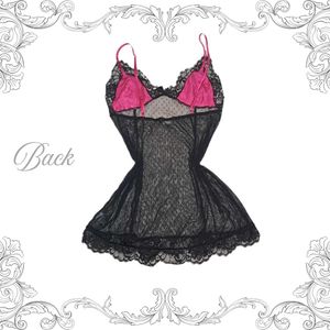 Satin &amp; Lace Babydoll Lingerie