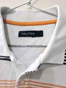 Striped Nautica Polo Shirt